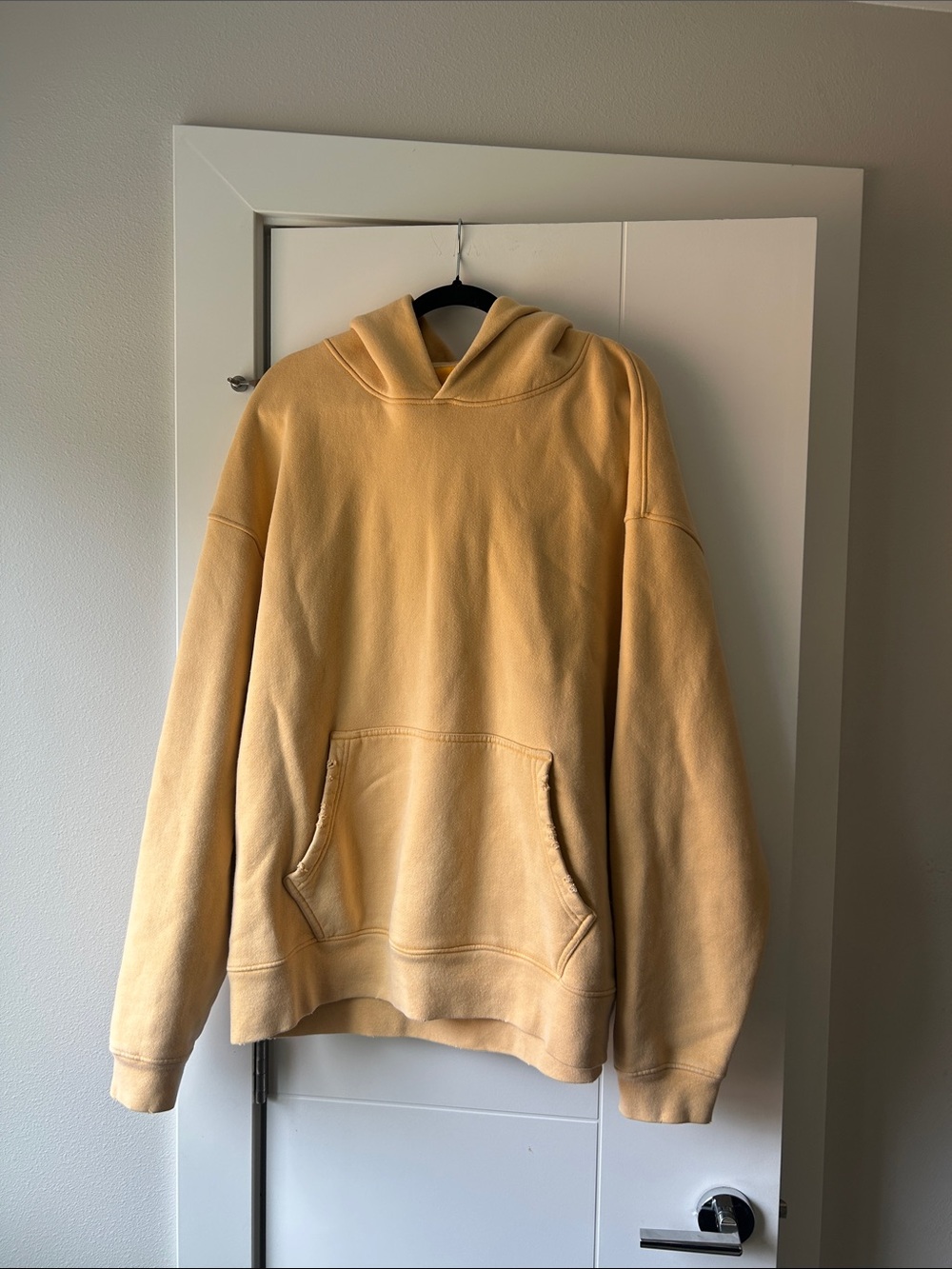 Men's Yellow Pullover Hoodie